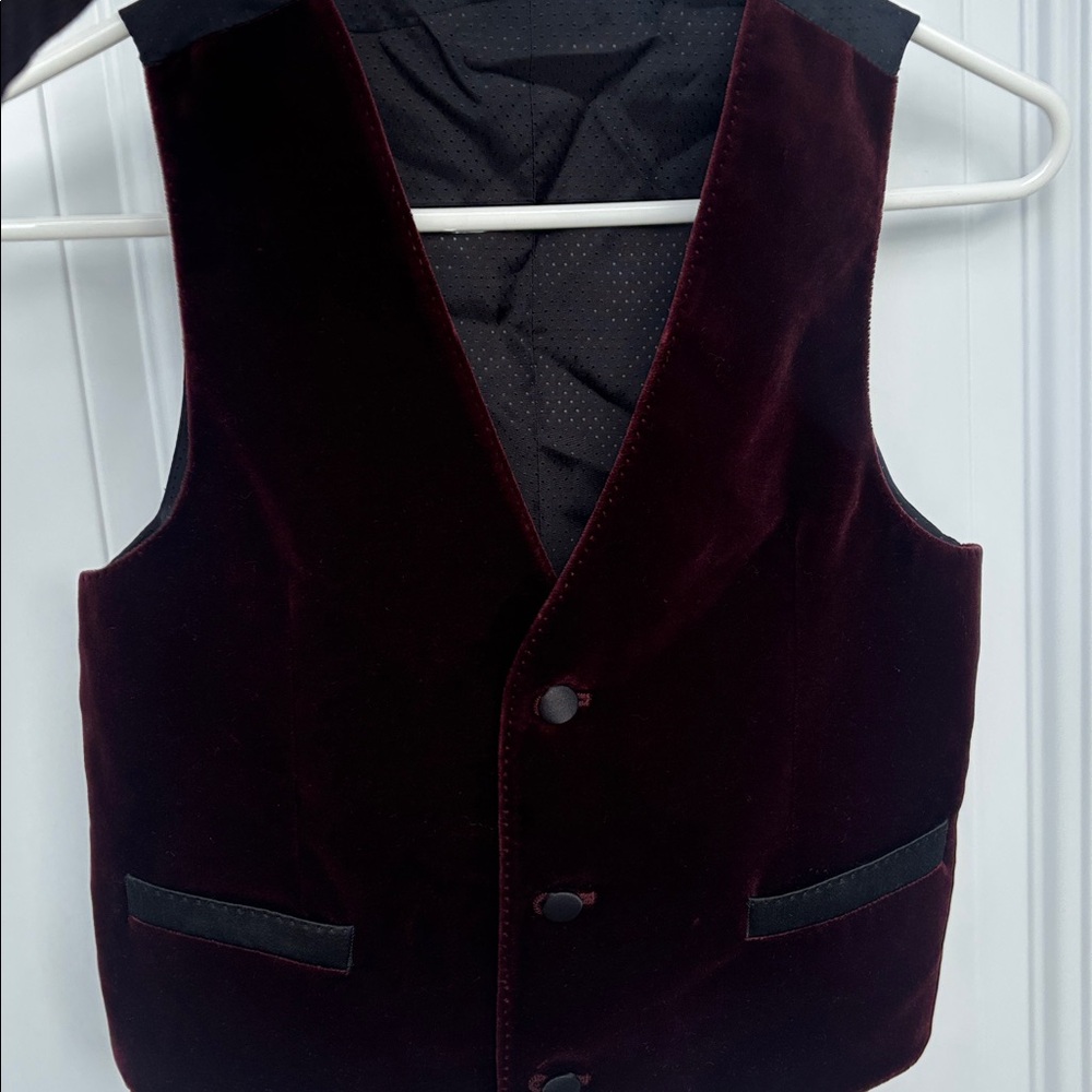 Dolce & Gabbana Kids Burgundy Vest - Picture 2 of 8